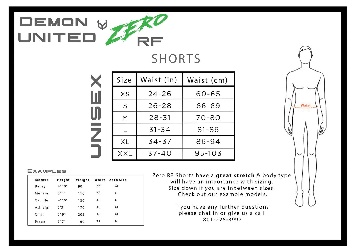 Demon Zero RF D3O Unisex Ski/Snowboard Shorts