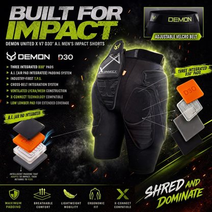Demon X V7 D3O Air Padding Men's Impact Shorts