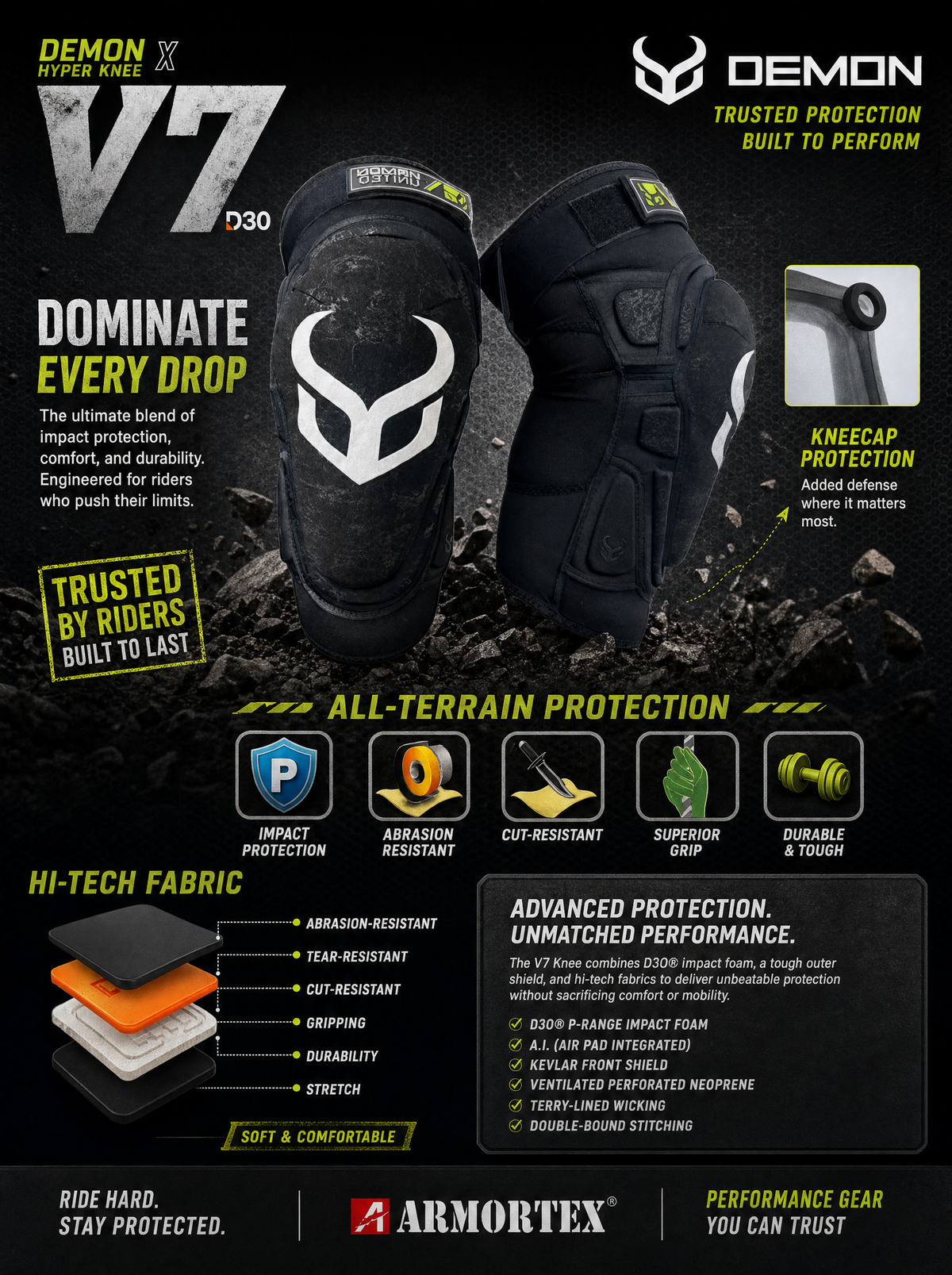 Demon Hyper X V7 D3O A.I., Kevlar